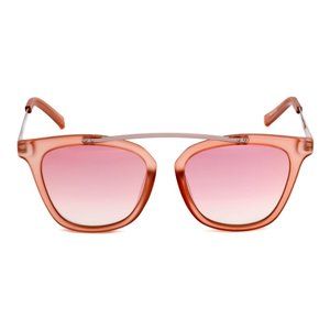 G by Guess Translucent Pink/Silver Mirrored Sunglasses